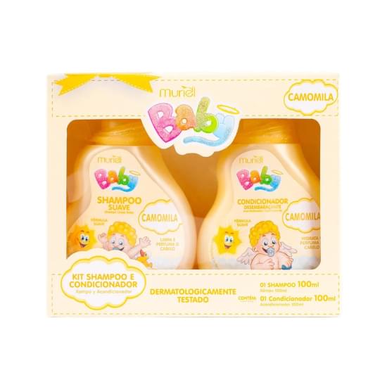 Imagem de Kit banho muriel baby camomila shampoo e condicionador 100ml