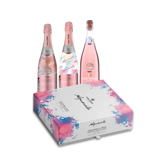 Imagem de Kit espumante casa perini moscatel aquarela 750ml | com 3 garrafas