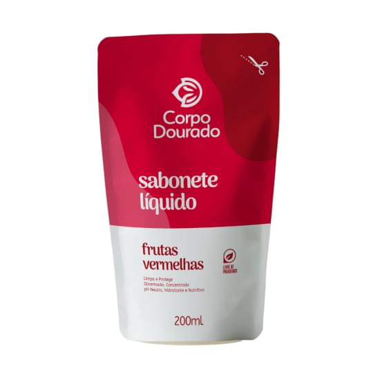 Imagem de Corpo dourado sabonete liquido 200ml frutas vermelhas