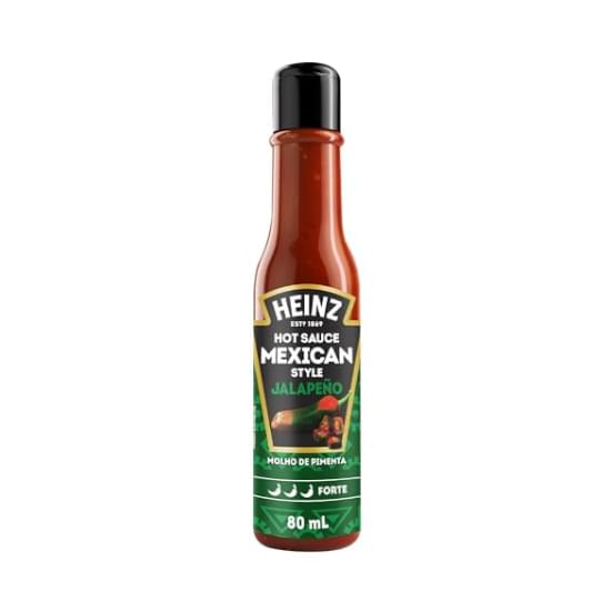 Imagem de Molho de pimenta jalapeño forte heinz mexican style frasco 80ml