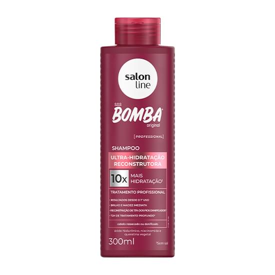 Imagem de Salon line bomba shampoo ultra hidratação reconstrutora 300ml