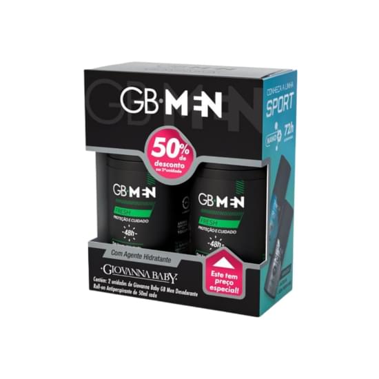 Imagem de Desodorante roll-on gb men fresh 2 unidades 50%off