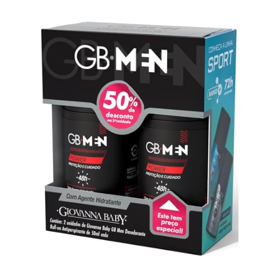 Imagem de Desodorante roll-on gb men power 2 unidades 50%off