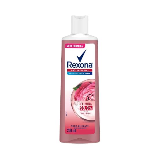 Imagem de Sabonete líquido antibacterial água de rosas rexona frasco 250ml