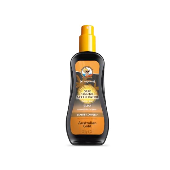 Imagem de Australian gold acelerador dark tanning spray gel clear 237g