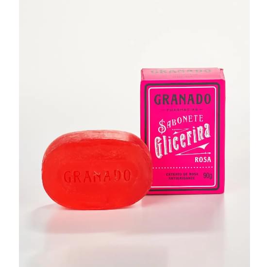 Imagem de Sabonete barra de glicerina rosa granado caixa 90g