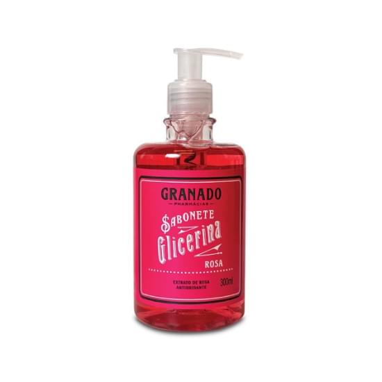 Imagem de Sabonete líquido rosa granado glicerina frasco 300ml