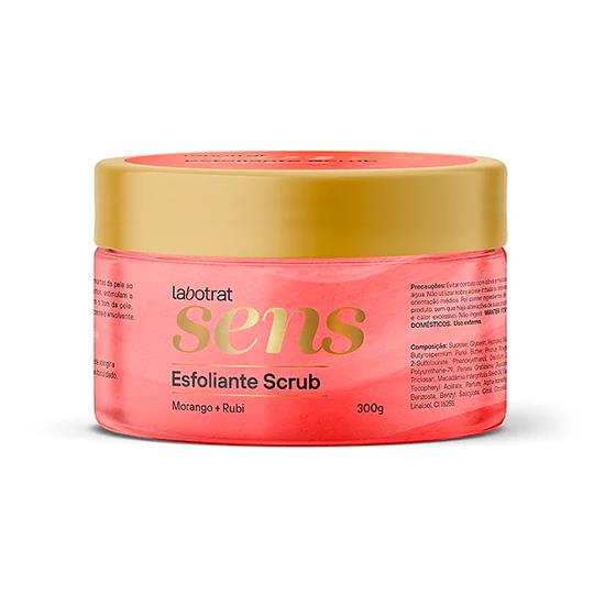 Imagem de Esfoliante corporal labotrat scrub morango & rubi sens 300g