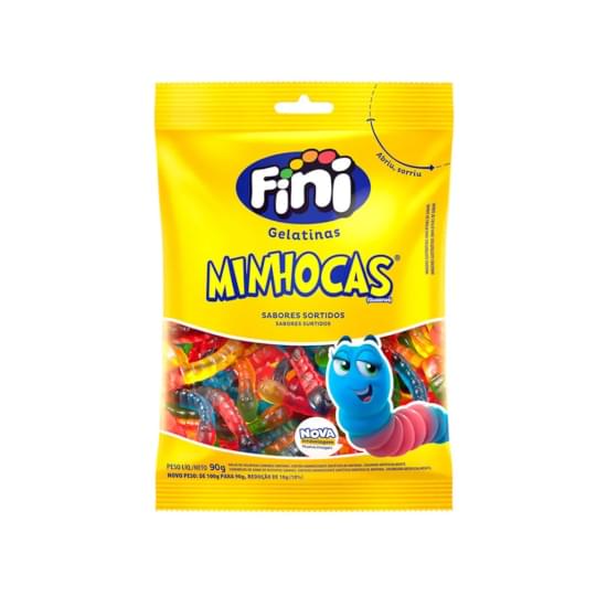 Imagem de Fini bala gelatina minhocas brilho 90g