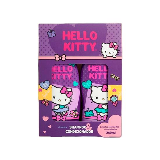 Imagem de Cia da natureza hello kitty kit promocional cacheados e ondulados 520ml