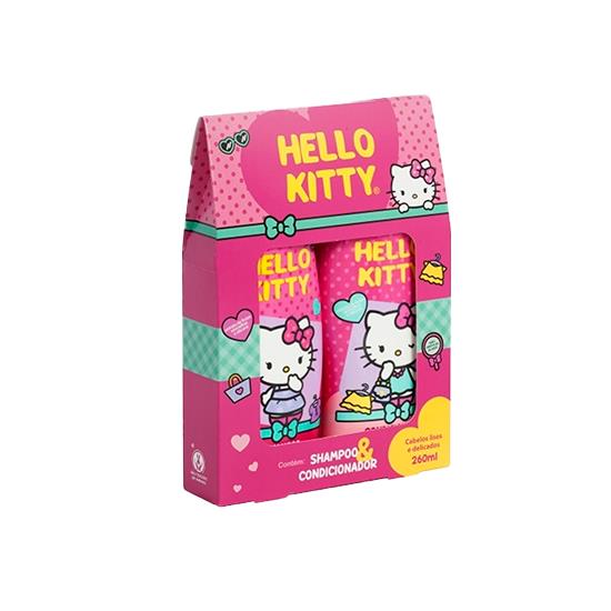 Imagem de Cia da natureza hello kitty kit promocional lisos e delicados 520ml