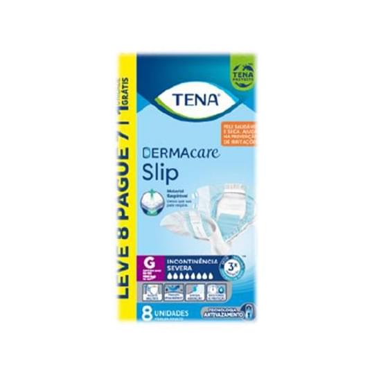 Imagem de Fralda tena dermacare slip g leve 8 pague 7 unidades