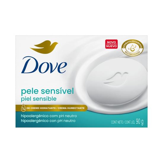 Imagem de Sabonete barra dove pele sensível caixa 90g