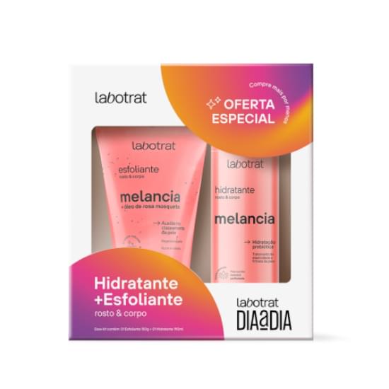 Imagem de Kit dia a dia labotrat esfoliante 150g + hidratante 190g melancia