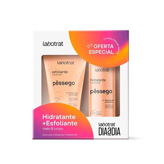 Imagem de Kit dia a dia labotrat esfoliante 150g + hidratante 190g pêssego