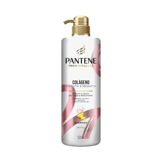 Imagem de Shampoo pantene colágeno hidrata & resgata frasco 510ml pump