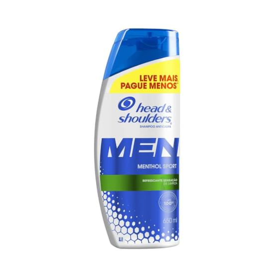 Imagem de Shampoo anticaspa menta ice head & shoulders men frasco 650ml leve mais pague menos