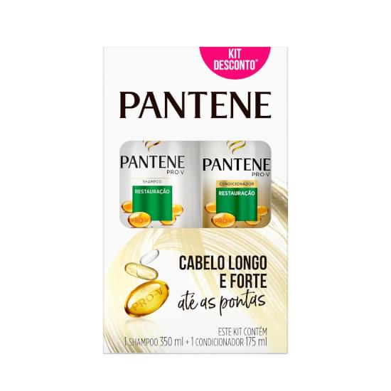 Imagem de Kit shampoo 350ml + condicionador 175ml pantene restauração