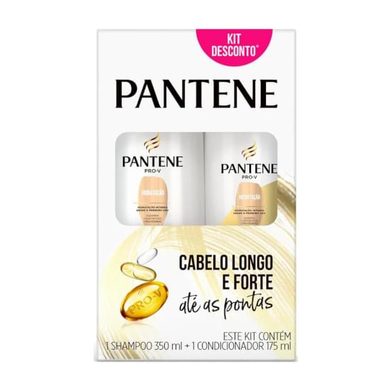 Imagem de Kit shampoo 350ml + condicionador 175ml pantene hidratação