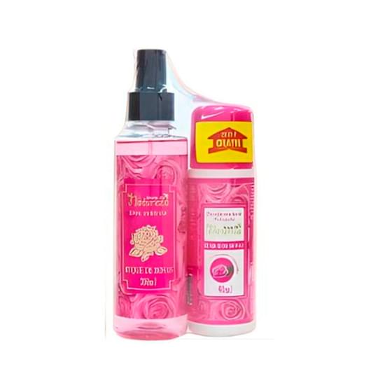 Imagem de Deo colônia 200ml + desodorante spray 90ml seivas da natureza buque de rosas