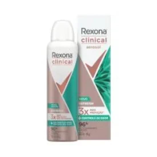 Imagem de Antitranspirante aerossol refresh rexona clinical 91g spray