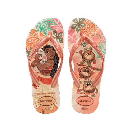 Imagem de Sandalias havaianas kids slim princess rosa clay 33/34