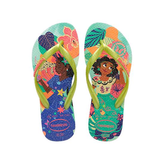 Imagem de Sandalias havaianas kids slim princess verde matcha 25/26