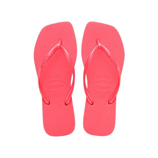 Imagem de Sandália havaianas feminina slim square coral tropical 35/36