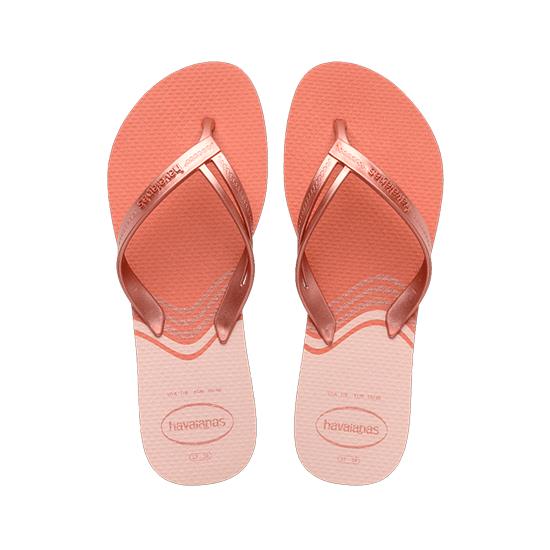 Imagem de Sandália havaianas feminina elegance print rosa clay 39/40