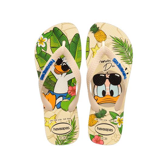 Imagem de Sandálias havaianas masculina top disney classics bege palha 27/28