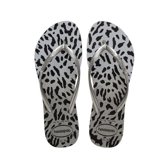 Imagem de Sandália havaianas feminino slim animals cinza/cinza 35/6