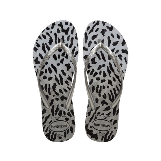 Imagem de Sandália havaianas feminino slim animals cinza/cinza 37/8