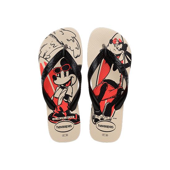 Imagem de Sandalia havaiana masculina top disney bege palha 23/24