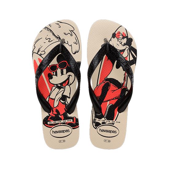 Imagem de Sandalia havaiana masculina top disney bege palha 25/26