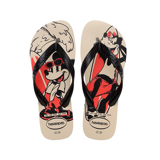 Imagem de Sandalia havaiana masculina top disney bege palha 39/40