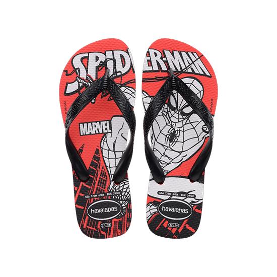 Imagem de Sandália havaianas masculina top marvel logomania vermelho rubi/preto 35/36