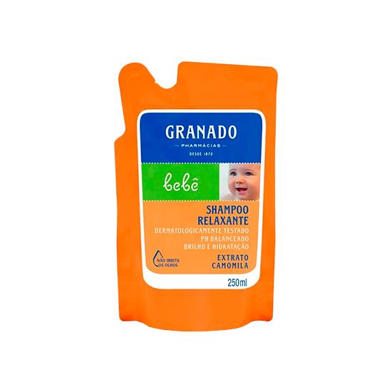 Imagem de Shampoo infantil granado bebê refil camomila 250ml