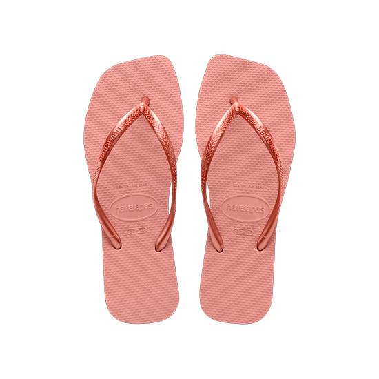 Imagem de Sandália havaianas feminina slim square rosa crocus 41/42