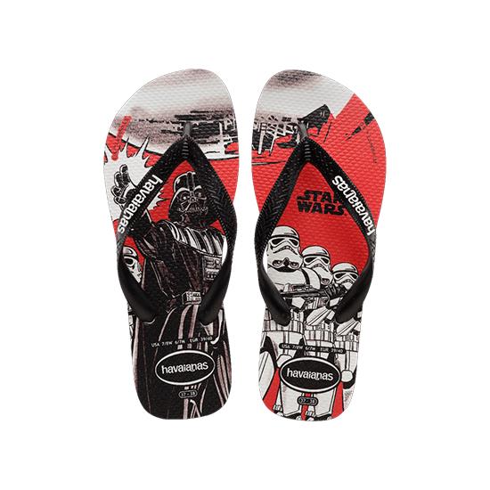 Imagem de Sandália havaianas masculina star wars branco/preto 43/44