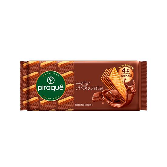 Imagem de Biscoito wafer recheio chocolate piraquê pacote 100g