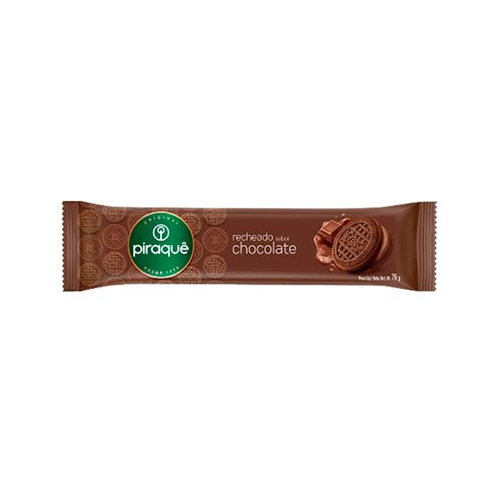 Imagem de Biscoito recheio chocolate piraquê pacote 76g