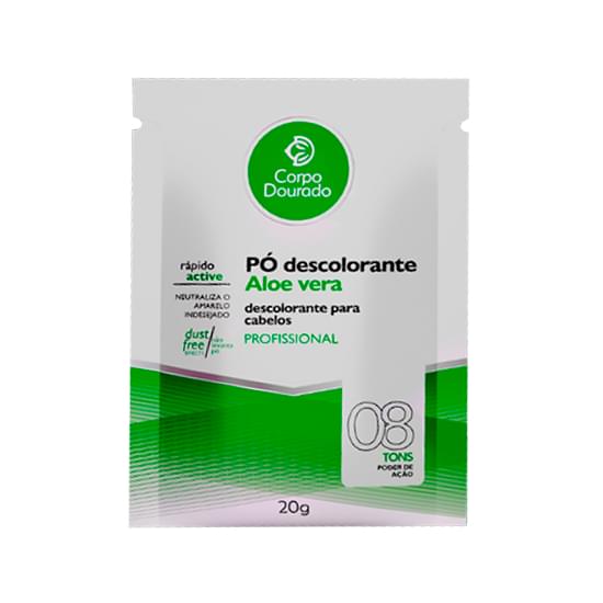 Imagem de Corpo dourado pó descolorante capilar e corporal aloe vera 20g