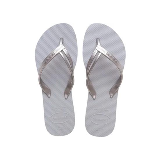 Imagem de Sandália havaianas feminina elegance cinza gelo 41/42