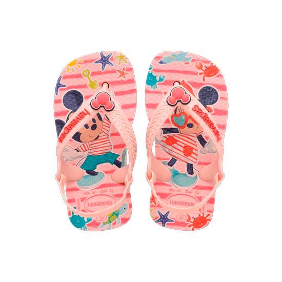 Imagem de Sandália havaianas baby disney classics rosa/vermelho 17/18