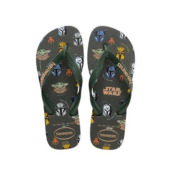 Imagem de Sandália havaianas masculina star wars verde olive 35/36