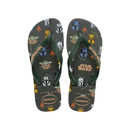 Imagem de Sandália havaianas masculina star wars verde olive 37/38