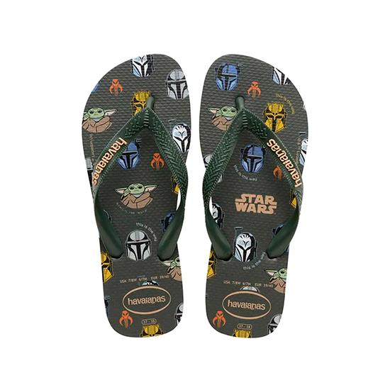 Imagem de Sandália havaianas masculina star wars verde olive 43/44