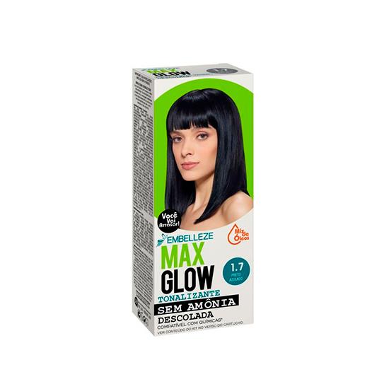 Imagem de Tonalizante vegano maxglow descolada preto azulado 1.7