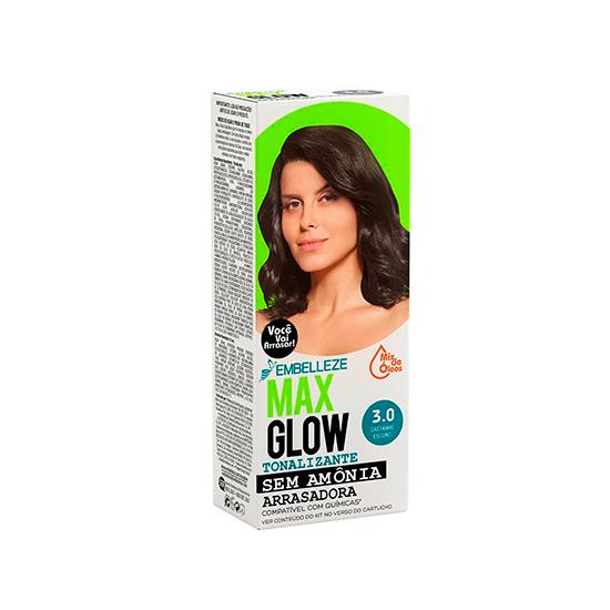 Imagem de Tonalizante vegano maxglow castanho escuro admirável 3.0