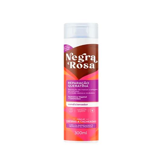 Imagem de Condicionador negra rosa reparação queratina frasco 300ml